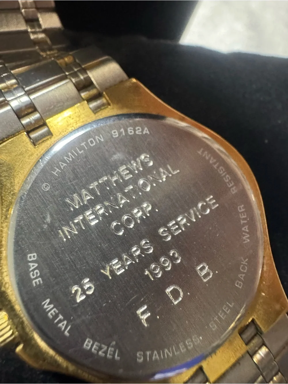 #176 Hamilton Gold-Tone Men's Watch with Daters